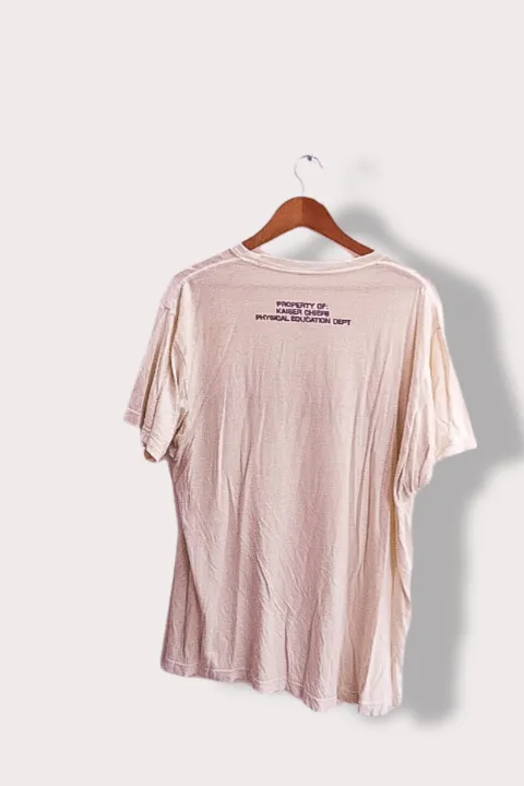 Vintage Kaizer Chief physical education dept. mens cream large tees