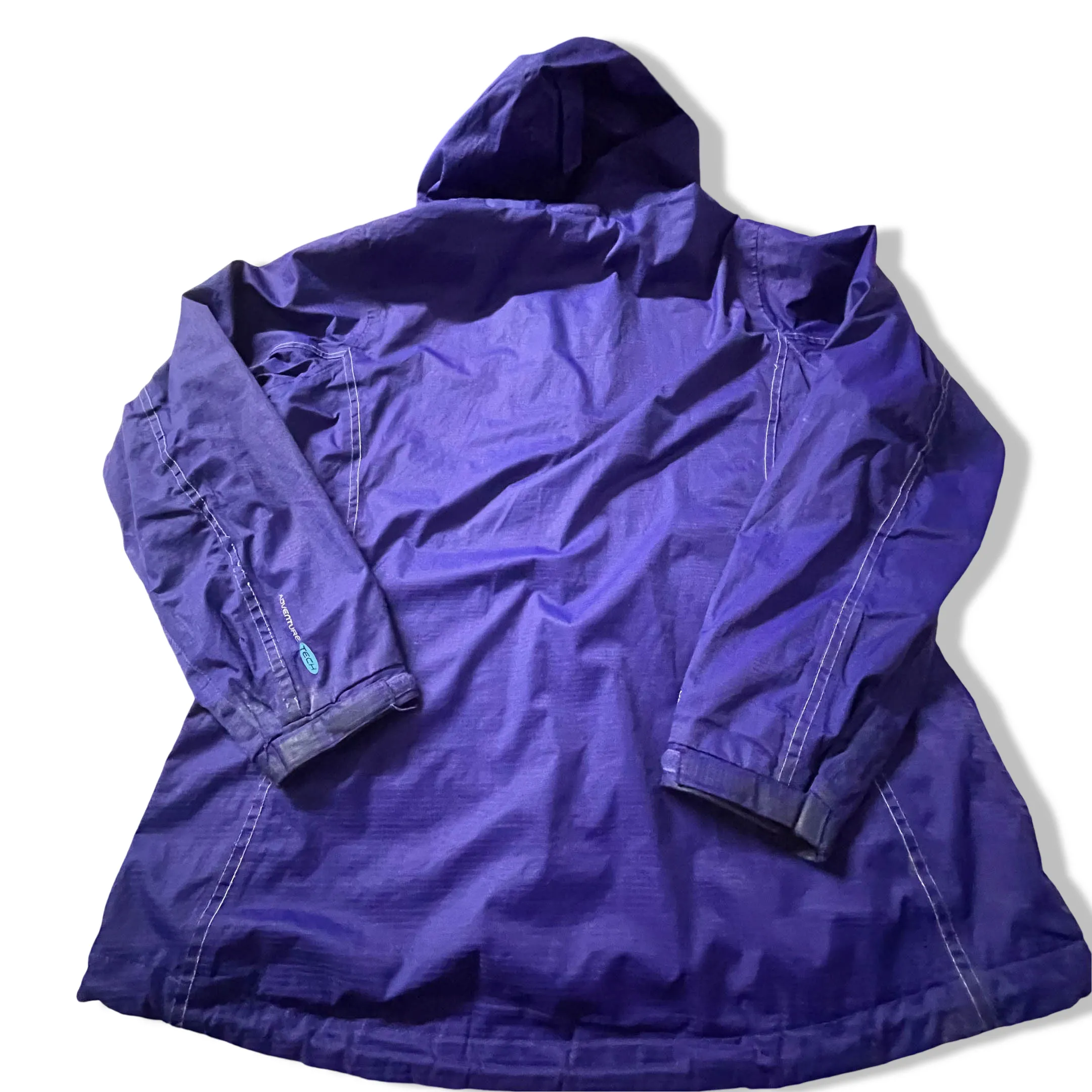 Vintage Regatta great outdoor women's purple waterproof hooded rain jacket UK 16| SKU 3845|L30 W21