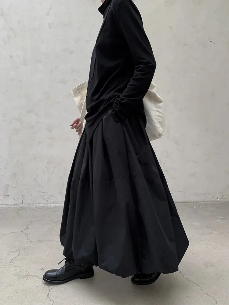 Warm Cotton-Padded Puffed Skirt