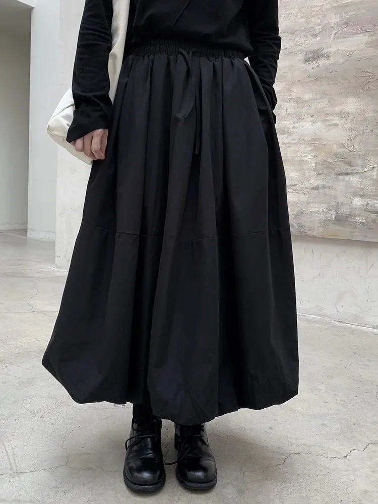Warm Cotton-Padded Puffed Skirt
