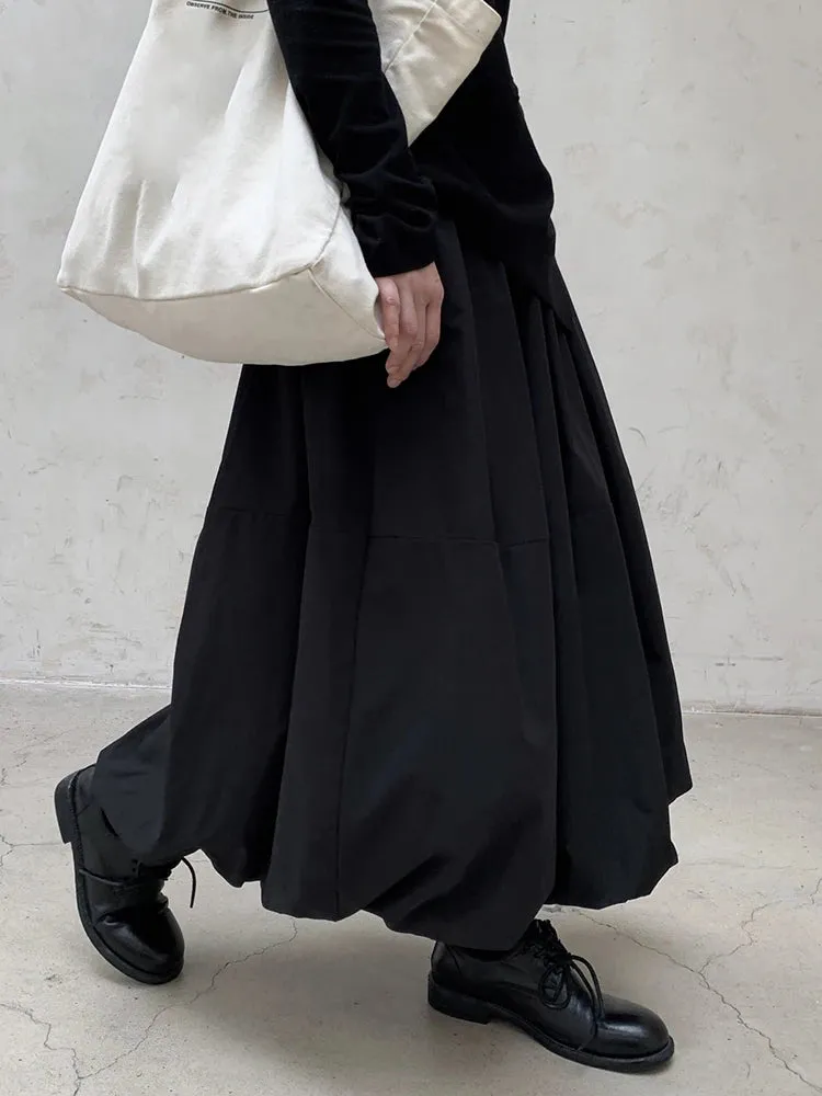 Warm Cotton-Padded Puffed Skirt