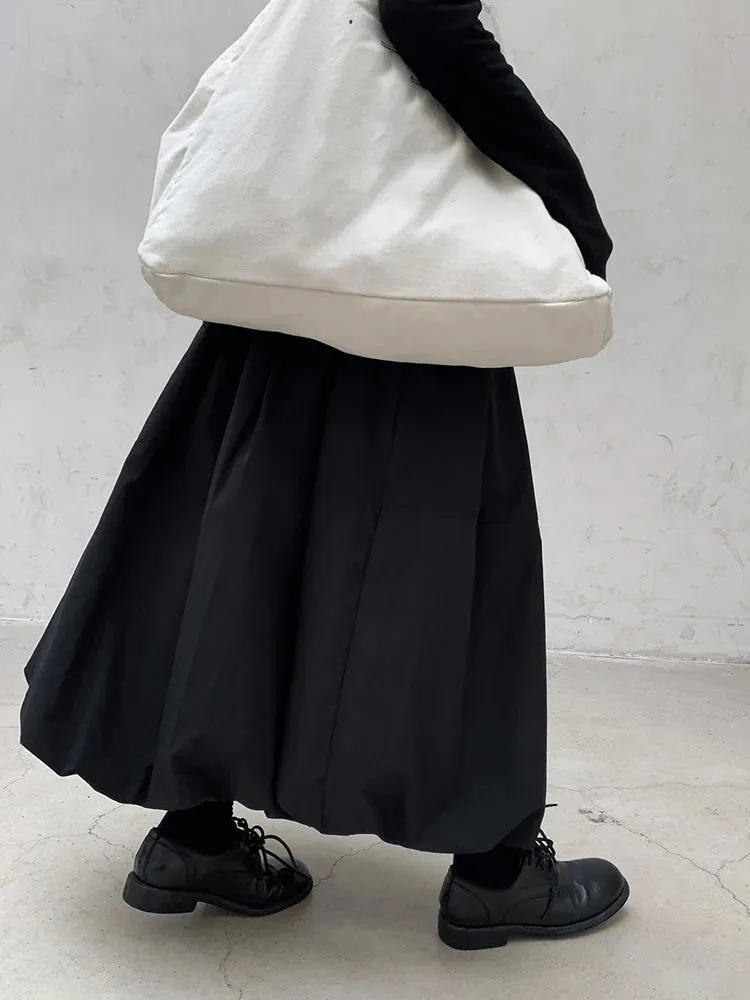 Warm Cotton-Padded Puffed Skirt