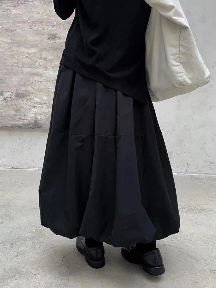 Warm Cotton-Padded Puffed Skirt