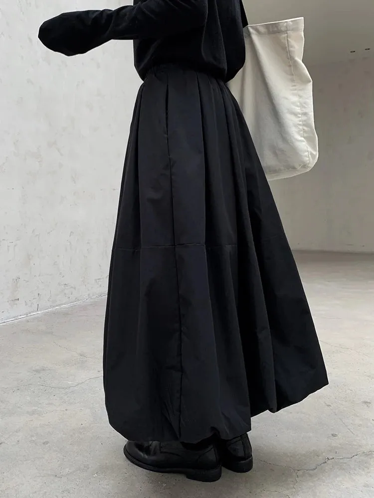 Warm Cotton-Padded Puffed Skirt