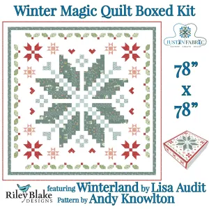 Winter Magic Boxed Quilt Kit - Winterland by Lisa Audit | Riley Blake Designs