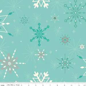Winter Wonder Aqua Wide Back by Heather Peterson for Riley Blake Designs