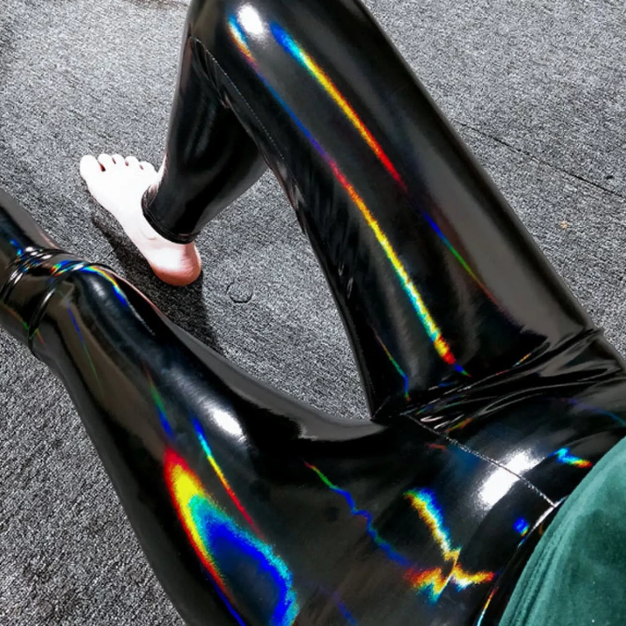 Women's Autumn/Winter PU Leather Skinny High-Waist Leggings