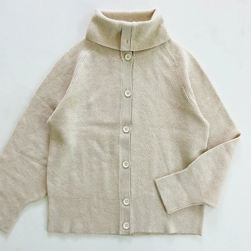 Womens Classic Button Front Cardigan Sweater