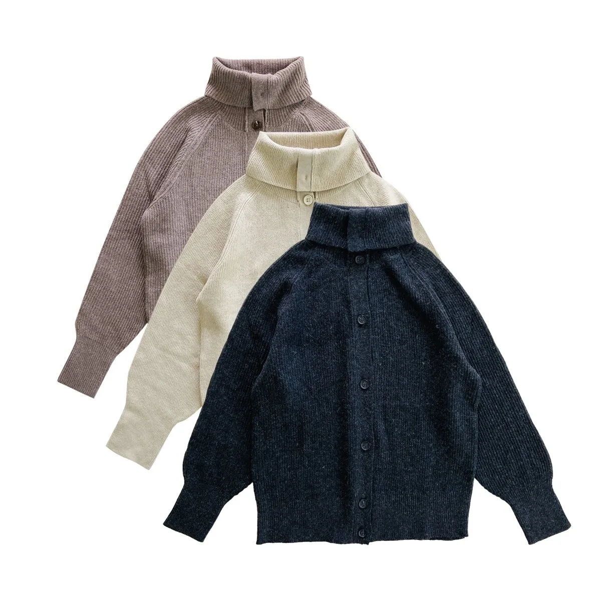 Womens Classic Button Front Cardigan Sweater