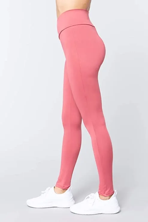 Women's Cross V Waist Band Althletic Workout Full Length Yoga Pants