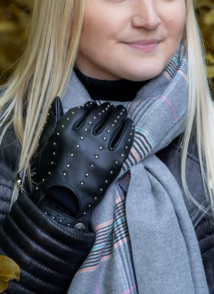Women's Plaid Check Knitted Scarf