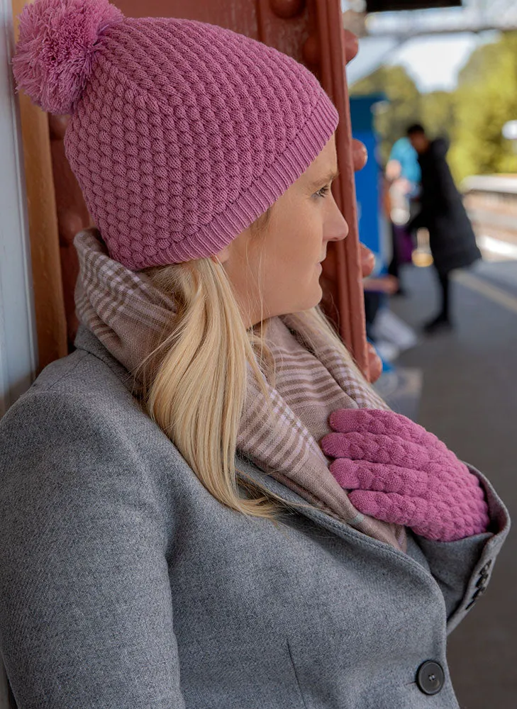 Women's Plaid Check Knitted Scarf