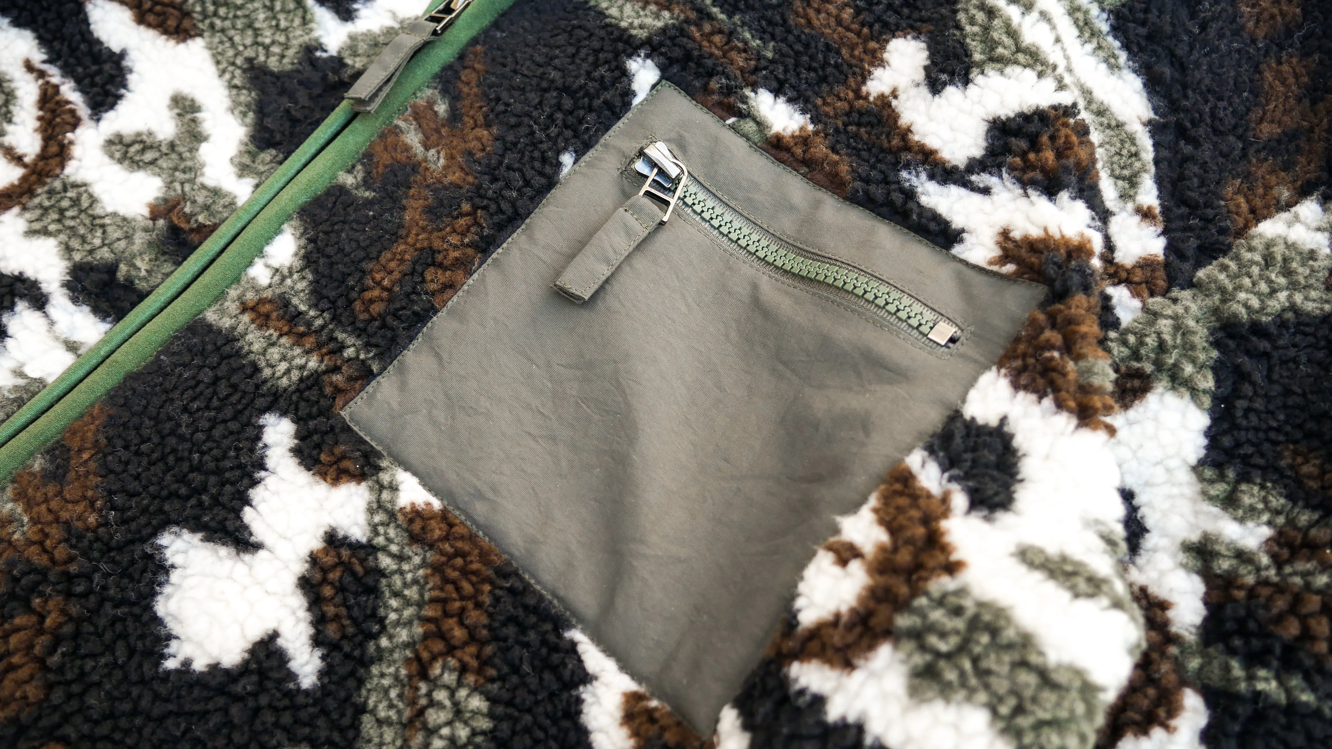 Woodland Camouflage Sherpa Full-Zip