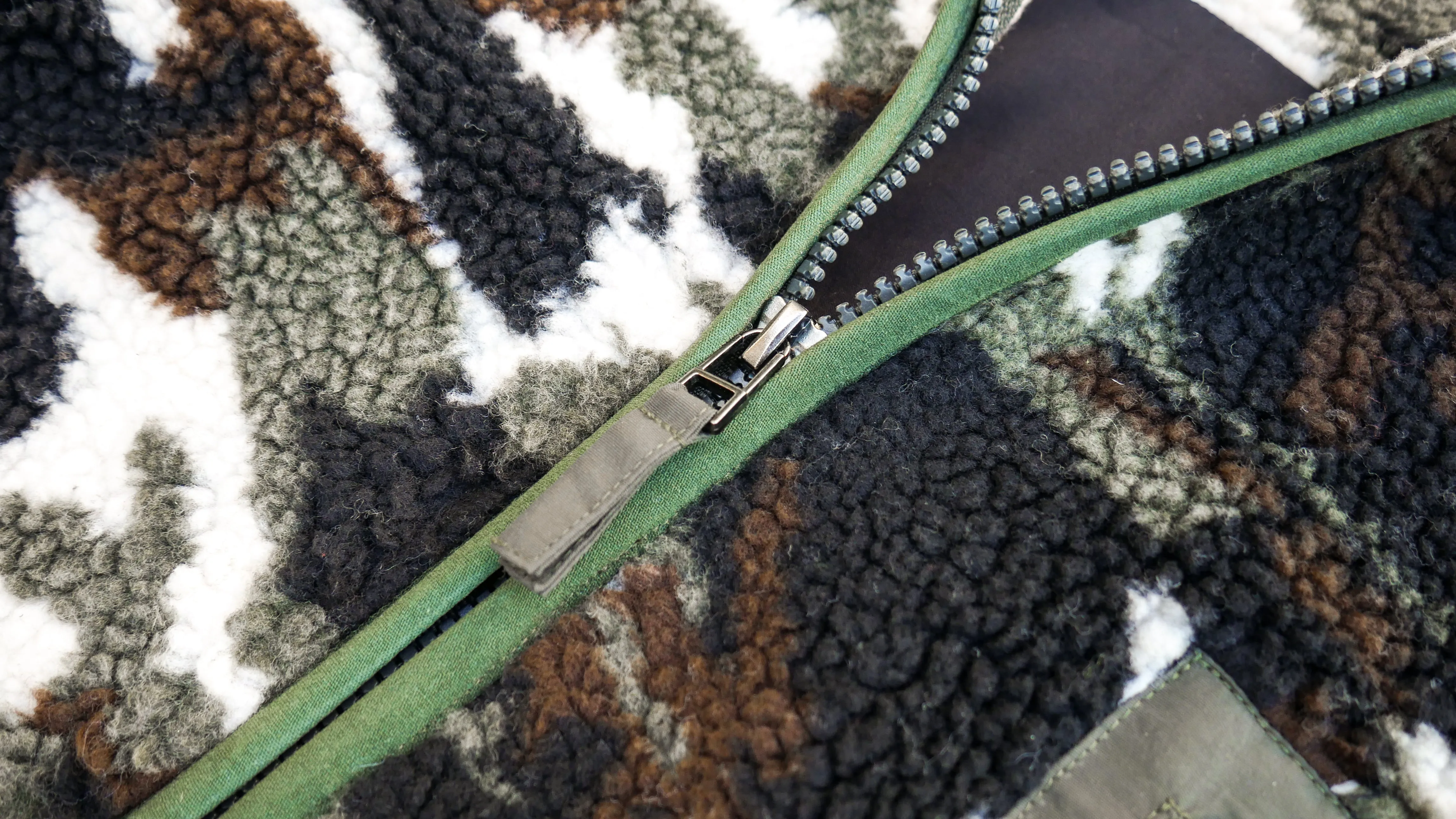 Woodland Camouflage Sherpa Full-Zip