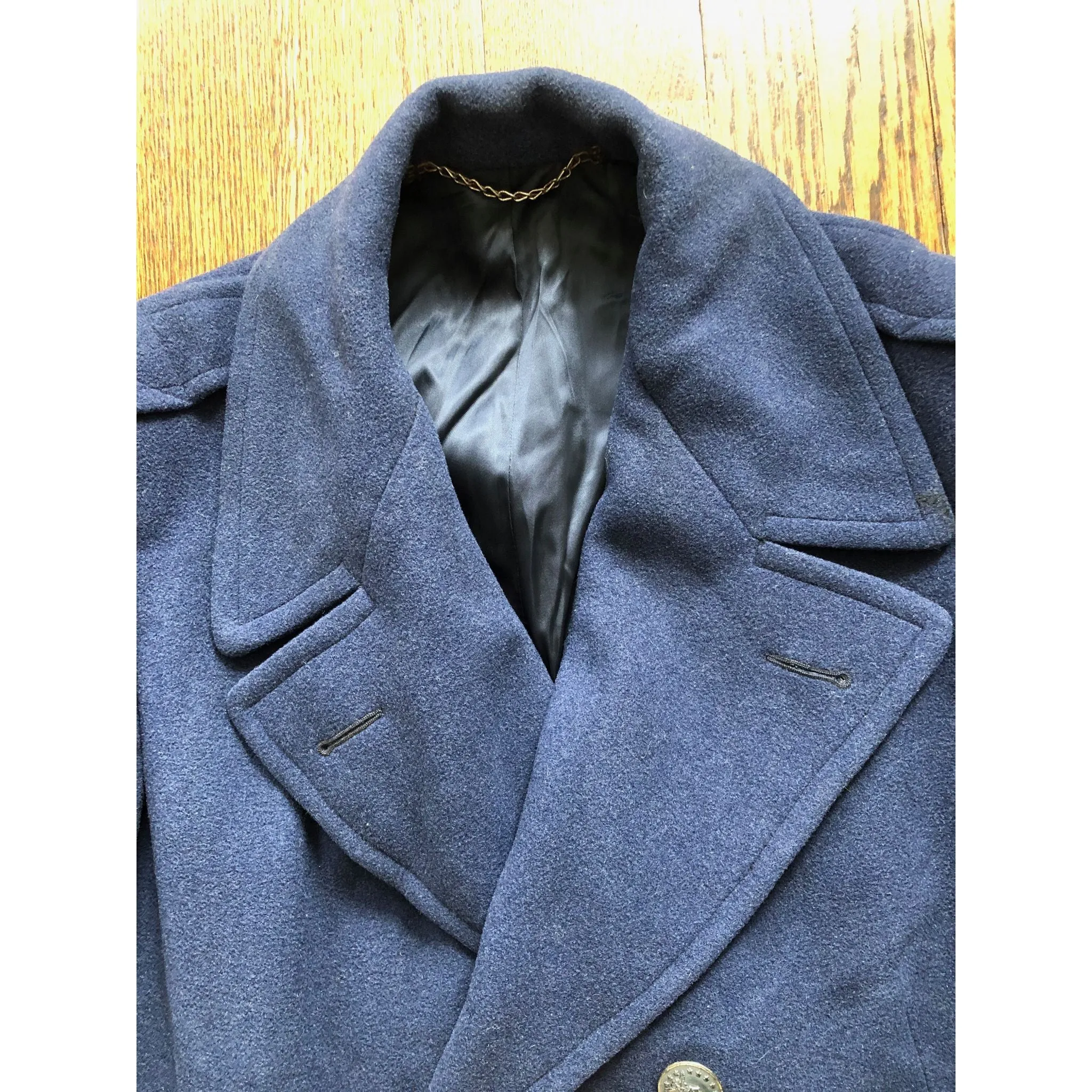WWII USAF Wool Officer Double Breasted Dress Coat