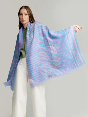 Ysily Shawl Baby Alpaca Color Purple
