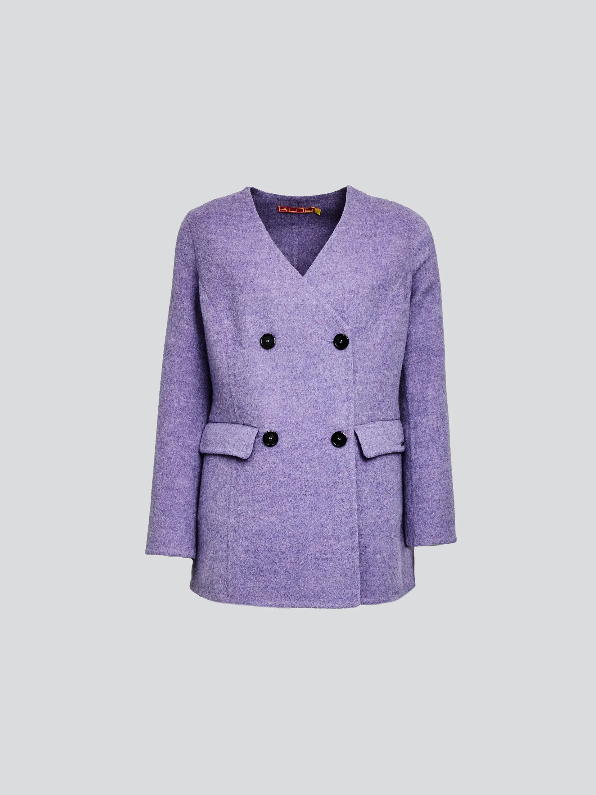 Yvette Coat Wool & Baby Alpaca Color Purple